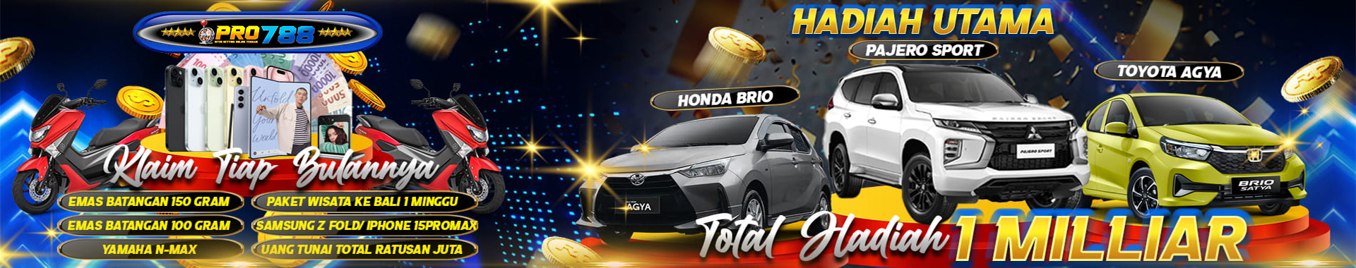 Pro788 Situs Resmi Slot Online, Togel Online Terbesar Di Indonesia. Hadiah Utama Pajero Sport Dengan Total Hadiah 1 Milliar